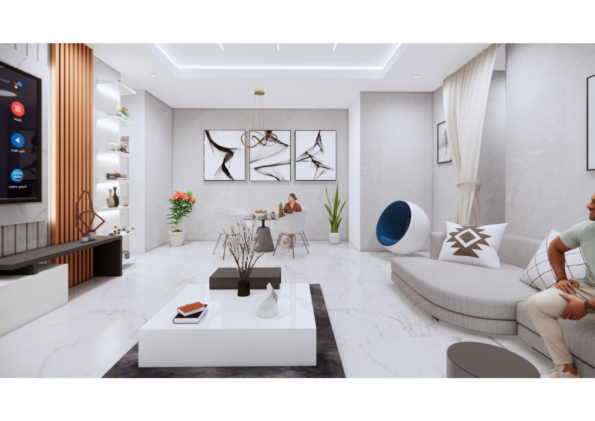Living Open Plan Wide