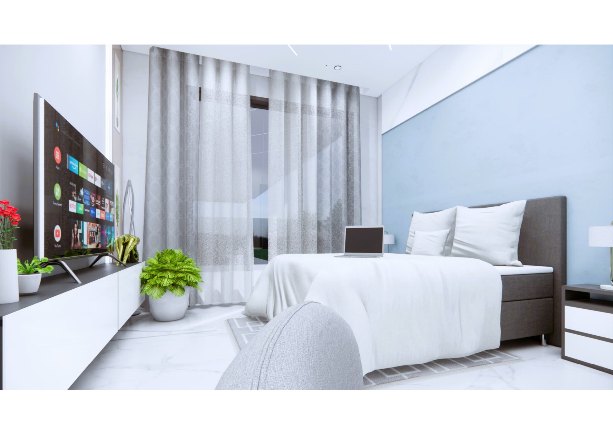 TV Balcony Bedroom